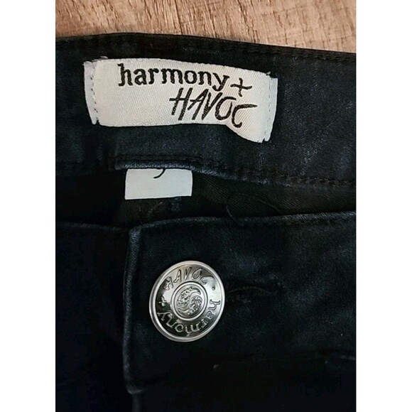 Harmony + Havoc Womens Jeans Size 9 Dark Wash Denim Straight Leg - Picture 3 of 11